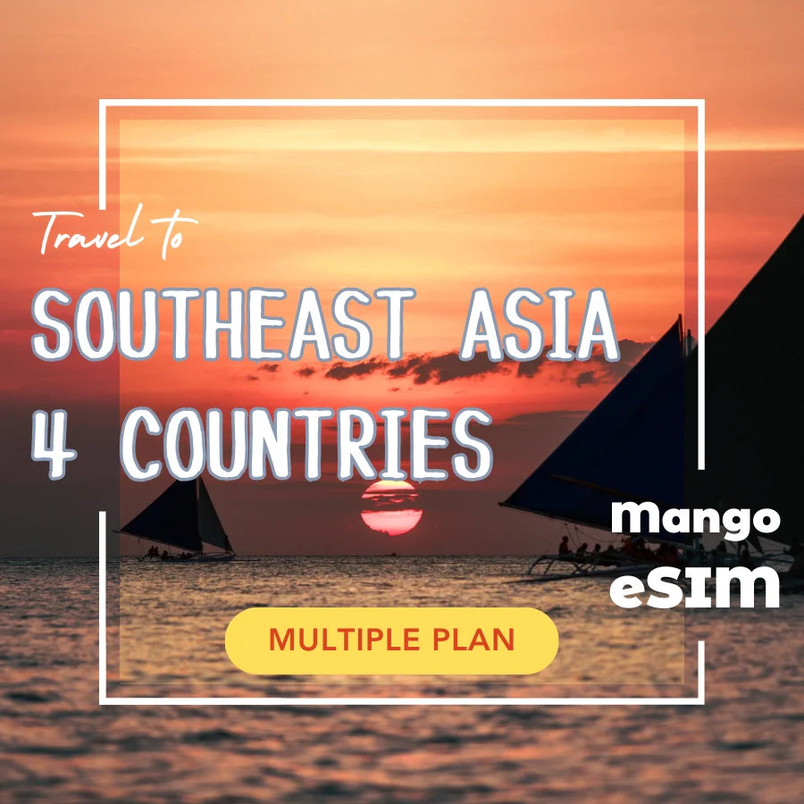 Southeast Asia 4 Countries eSIM Daily Quota / Total Quota